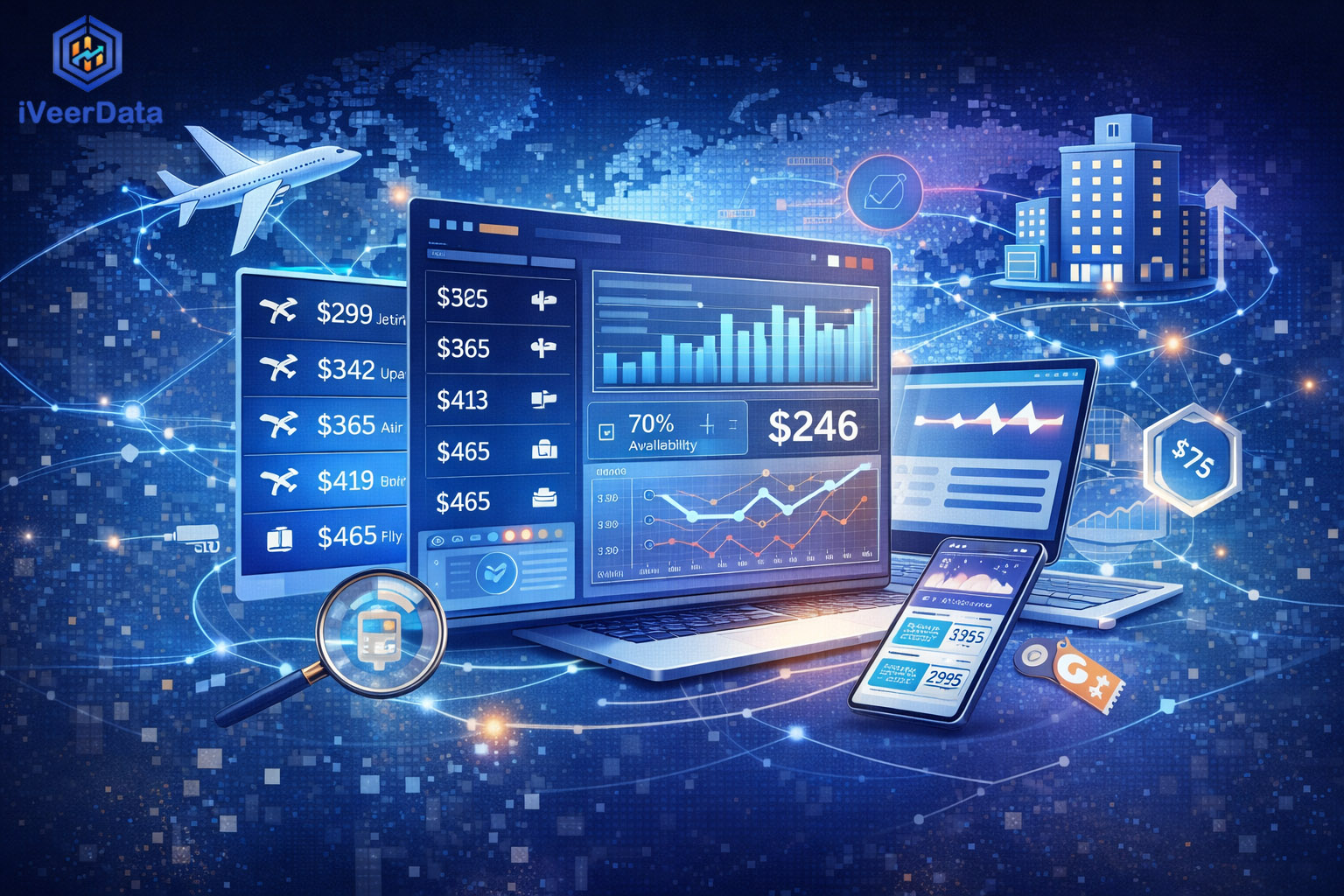 How iVeerData Web Scraping and Mobile App Scraping Power the Travel Industry